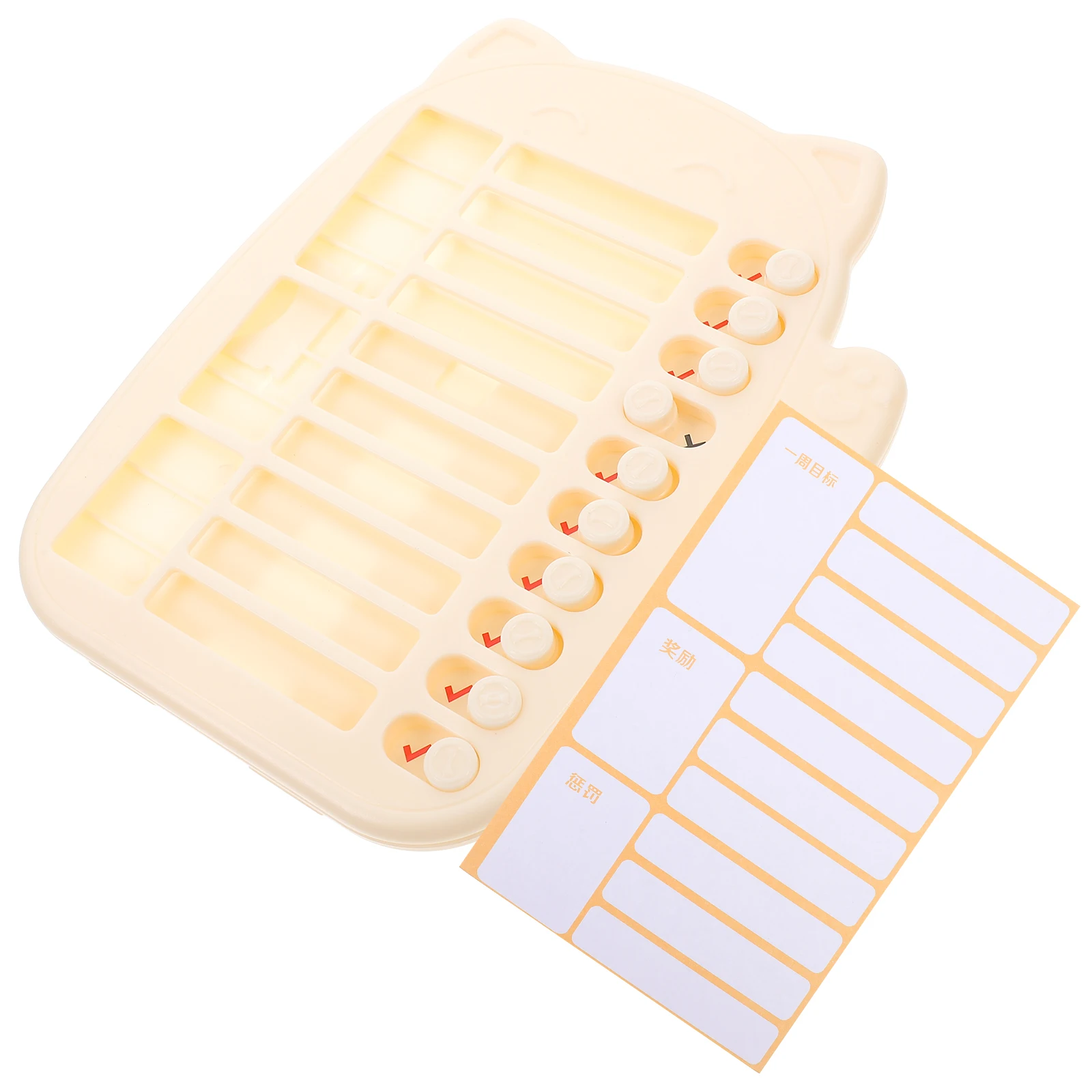 

1 set Kids Time Management Planner Daily Chore Chart Self Discipline Tracker Portable Reminder Behavior Schedule Erasable Task