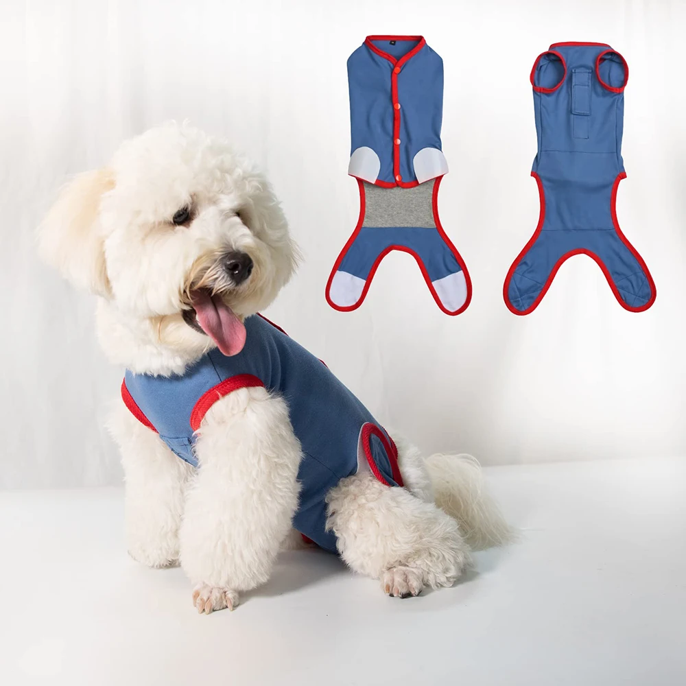 Recovery Suit for Dogs, Female Male Dog Onesie for Spay Neuter, Anti Licking Puppy Surgery Recovery Suit Soft Dog Bodysuit