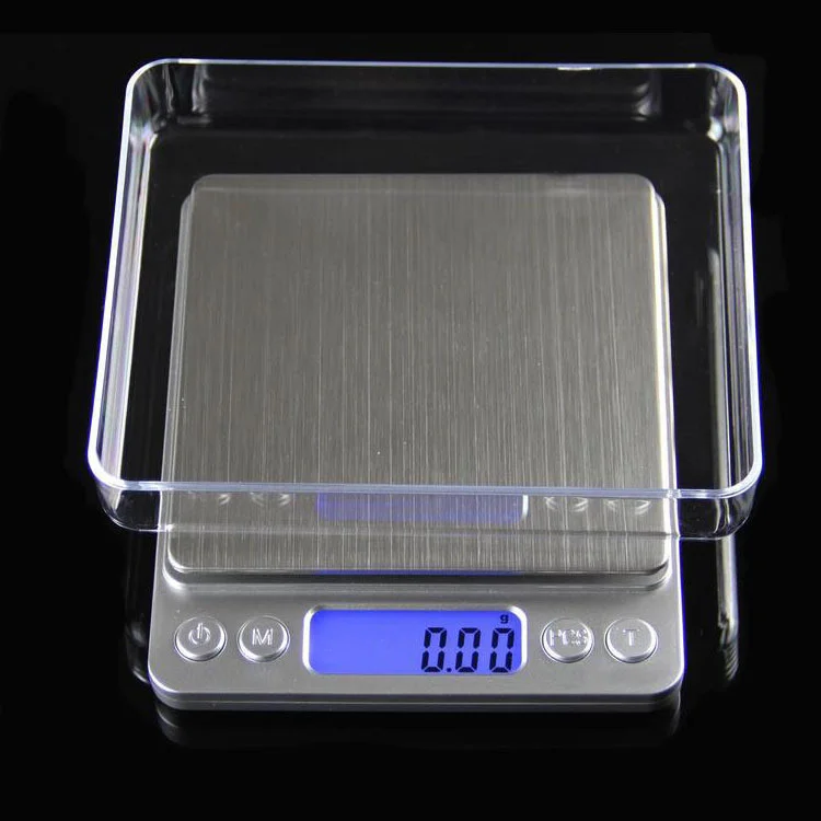 10pcs I2000 Electronic Scale Gram Weight Kitchen Scale 0.01g Mini Jewelry Scale Baking Food Scale Tea Small Platform Scale