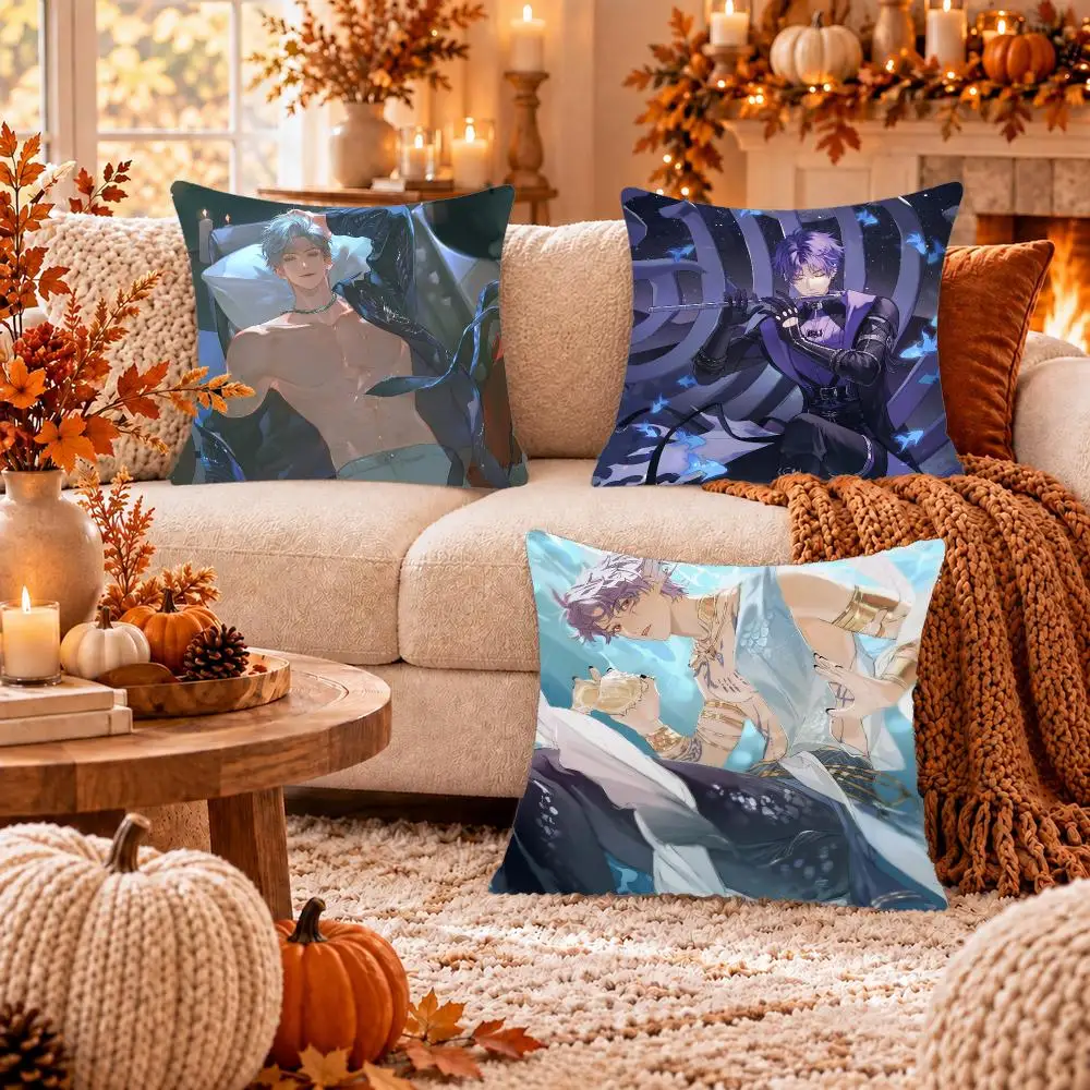 Game L-Love and Deepspace Cushion Cover Soft Plush Cushion Case Throw Pillowcase Cozy Home Sofa Bed Living Room Decor