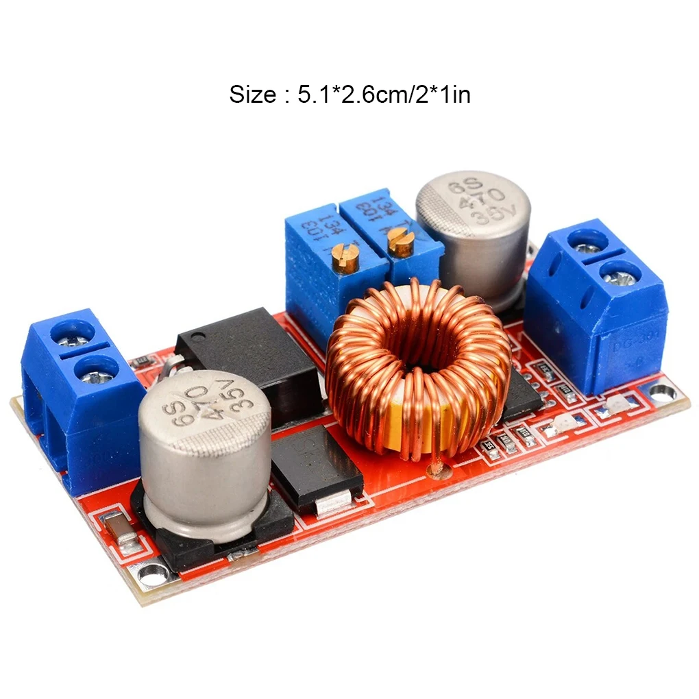 5A DC-DC Step Down Adjustable Power Supply Module Lithium Charger XL4015 4~38V 96% 5A DC adjustable step-down module