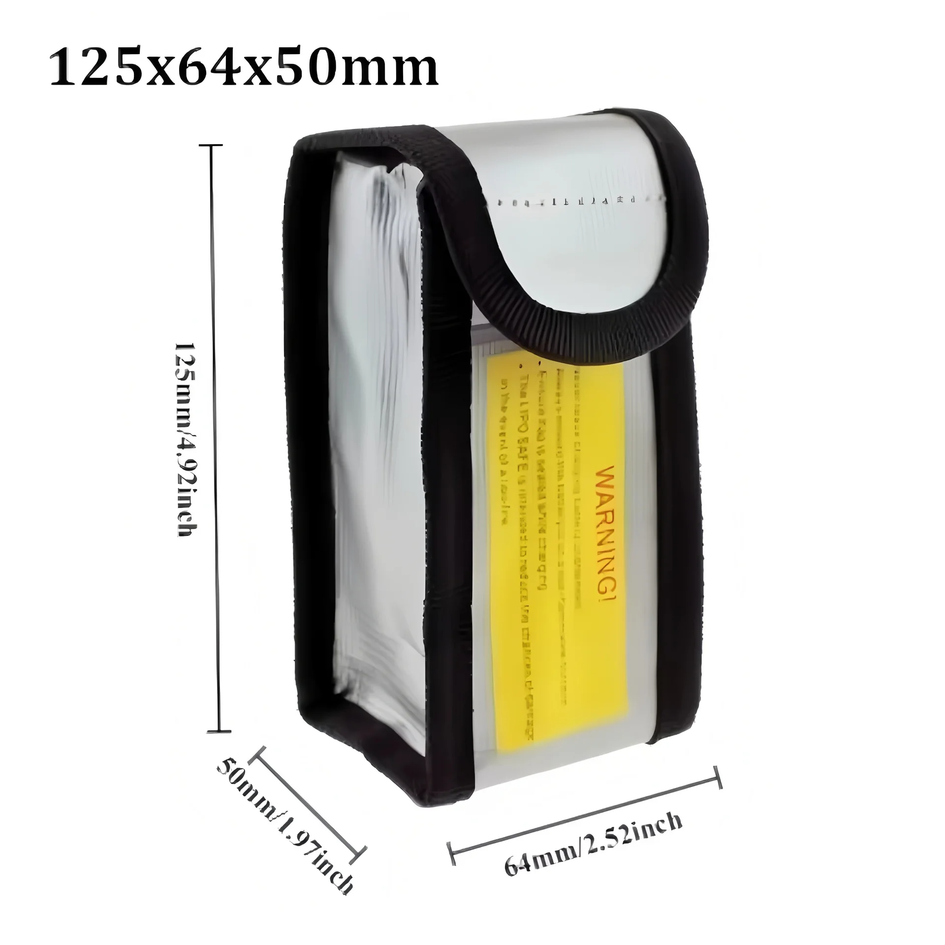 Lipo Battery Safety Bag 185x75x60mm Mini Waterproof Fireproof Explosion-Proof Portable for FPV Racing Drones