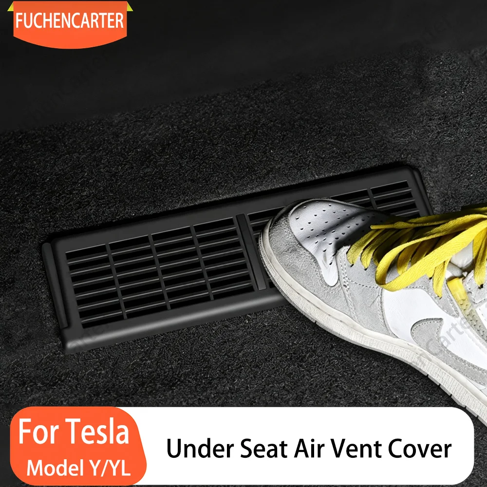 For Tesla Model Y/L Juniper 2026 Under Seat Rear Air Vent Protector, Anti-block Backseat Outlet Grille Cover