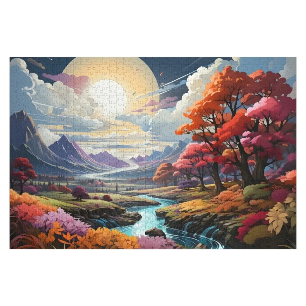 

Heavenlike Landscape Jigsaw Puzzle Wooden Name Personalised Puzzle