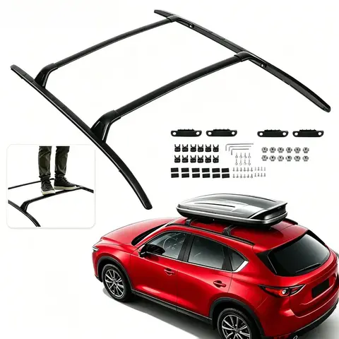 High Quality 220 LBS Aluminum Roof Racks Cross Bar Side Rail Fit CX-5 CX5 2017-2025