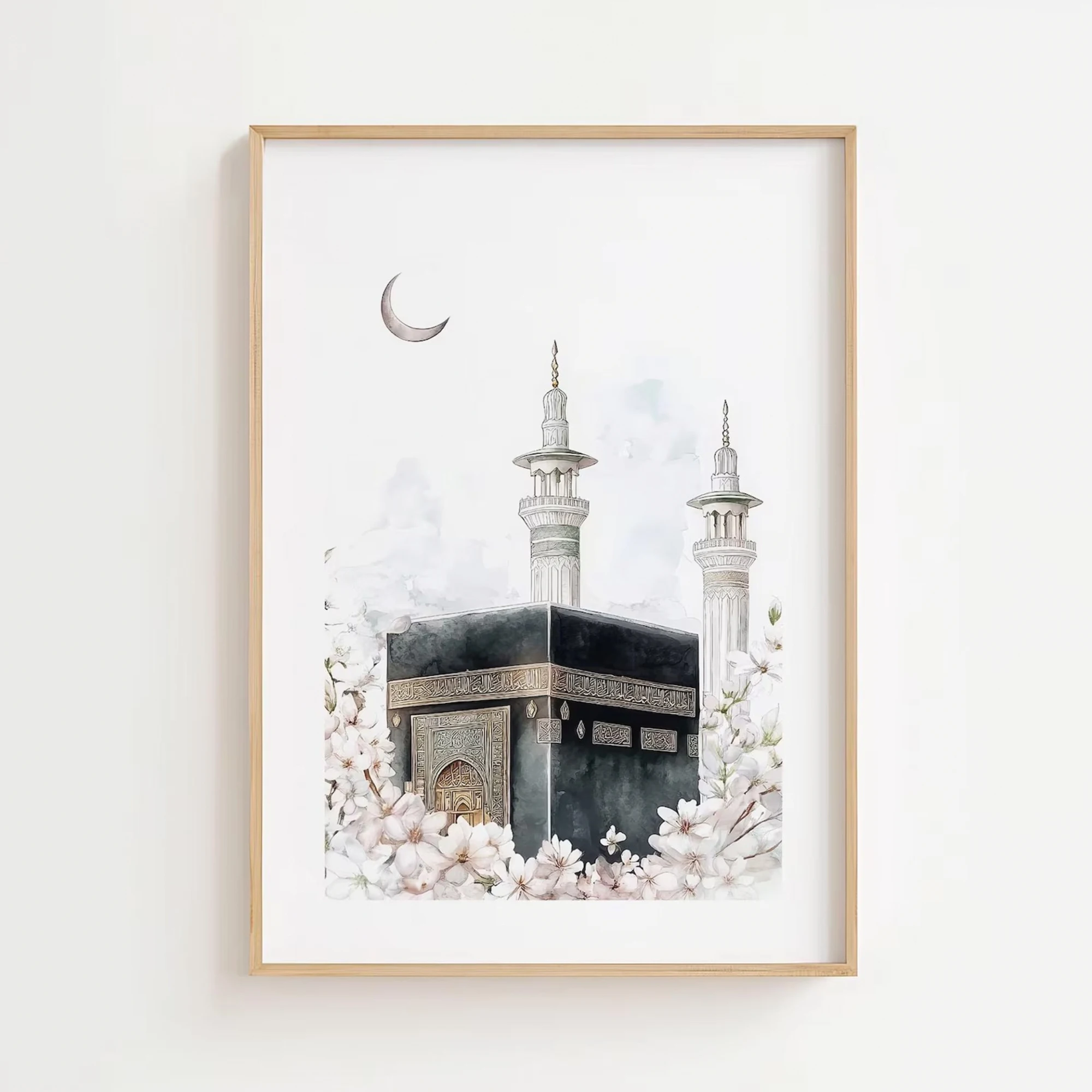 Modern Muslim Islam Kaaba Islamic Ramadan Wall Art Print Canvas Painting Poster Picture For Living Room,Bedroom Home Decor