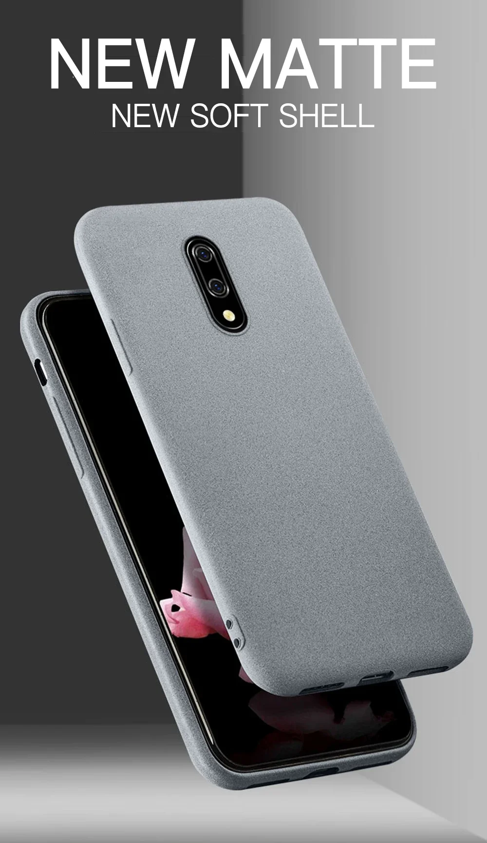 Matte Sandstone Silicone Phone Case For Oneplus 7 8 Pro 5T 5 One Plus 6T 6 Oneplus7 Soft Frosted TPU Skin Cover Coque Protection