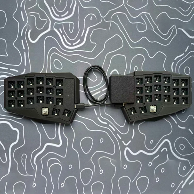 Corne TP Split Keyboard Kit Wired Hot Swap VIAL mit Trackpad MX Switch Wired Corne TP Split Keyboard PC Gamer Zubehör