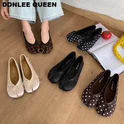 Fashion Mary Jane Shoes Women Flats Ballet Cow Suede Girl Style Ballerina Leather Loafers Retro Moccasin Casual Ladies Ballerins