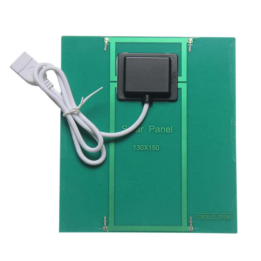 5W 5V 태양열 충전기 모바일 전원 은행에 대 한 단결정 태양 전지 패널 충전기 3.7V 배터리 충전기 빛 130*150MM