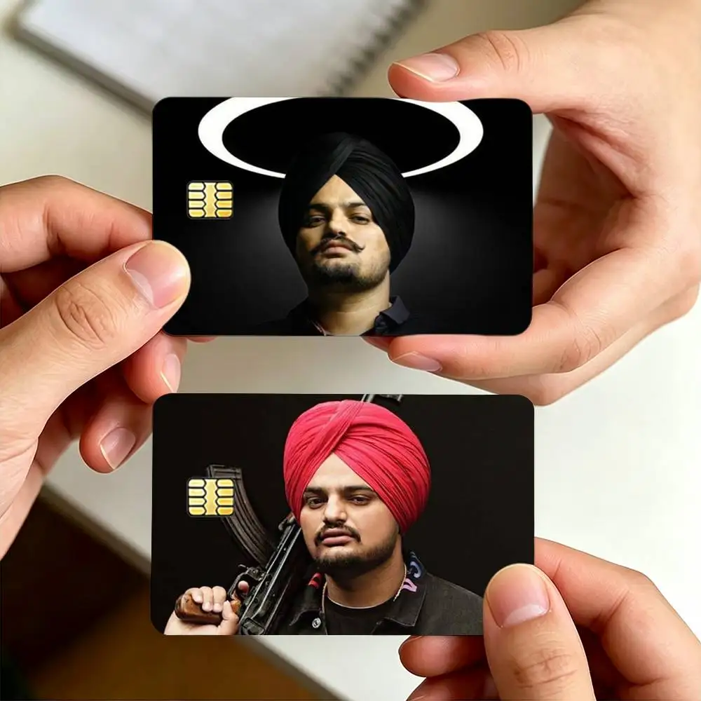 S-Sidhu Moose W-Wala Decorative Waterproof Film Skin Cover Credit Card Stickers Debit Front Bank Bus Pass