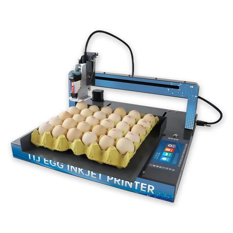 XY110 automatic egg inkjet printing machine batch number date marking hen duck pigeon egg marking stamping equipment