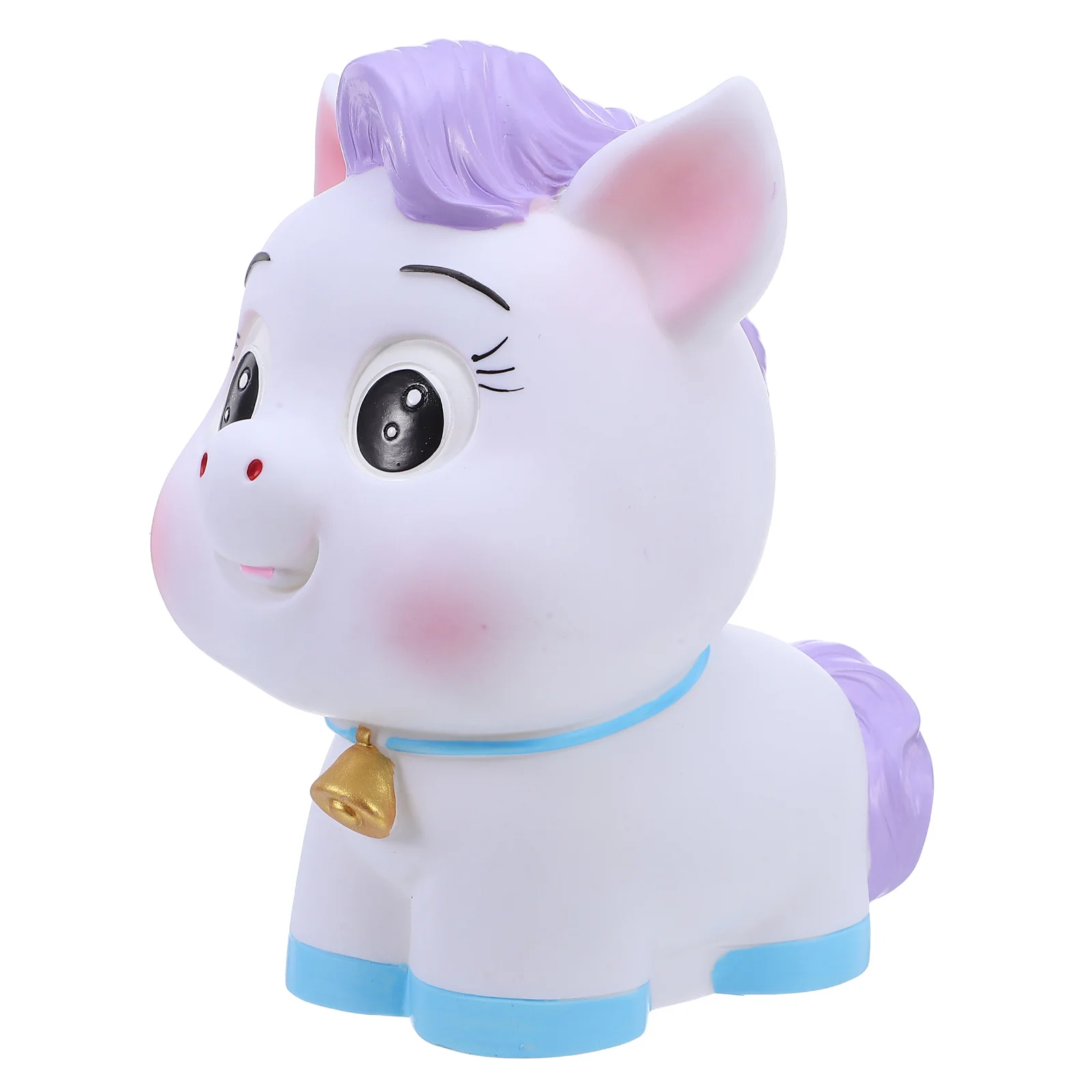 말의 해 저금통 어린이 돈통 깨지지 않는 PVC 동전통 귀여운 동물 디자인 데스크탑 홈 데코 어린이 선물