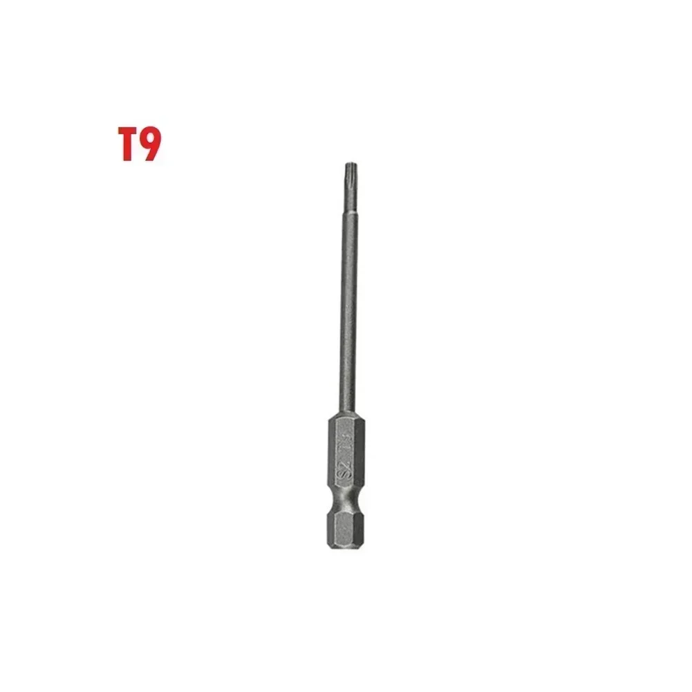 1Pcs 75mm Lange-T40 Magnetische Torx-schraubendreher-bits Set Elektrische Schraubendreher Kopf T7 T8 T15 T20 T25 T27 T30 T40