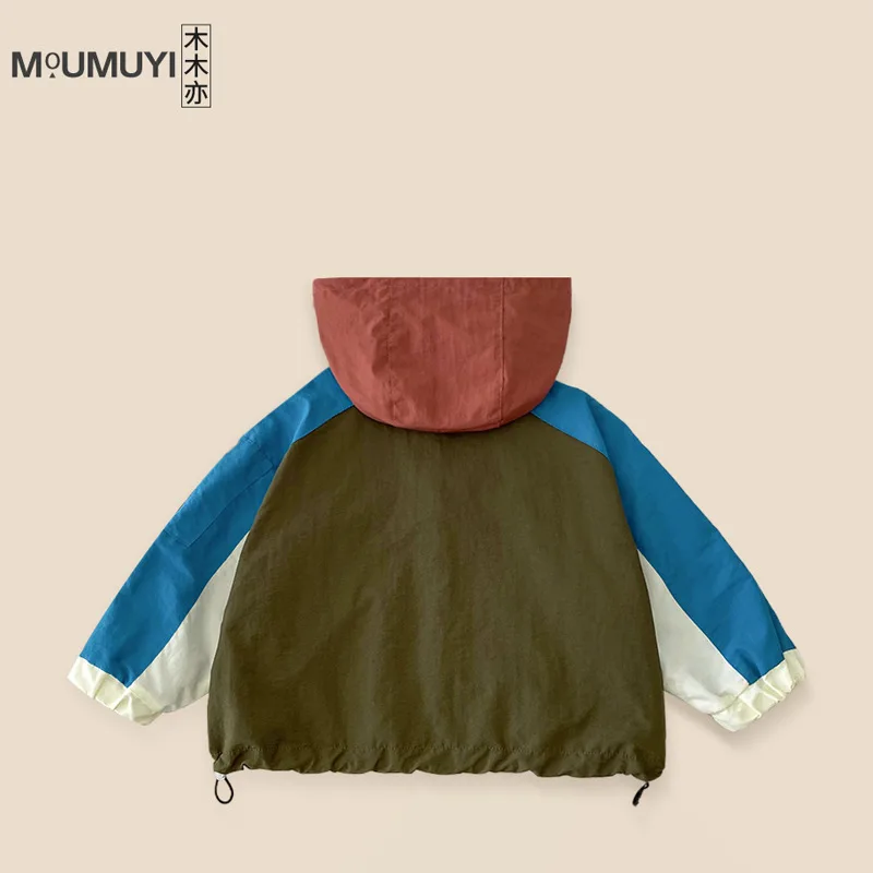 Kid Jacket Coat Children Autumn Waterproof Coat 2024 New Boys and Girls Hooded Casual Autumn Outdoor Wear Storm Jackets