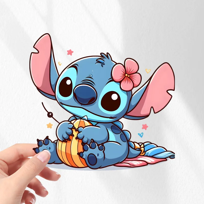 

Lilo & Stitch Cartoon Car Stickers Durable PVC Decals, Sun Resistant for Car Exterior Door Window DIY Styling & Scratch Cover