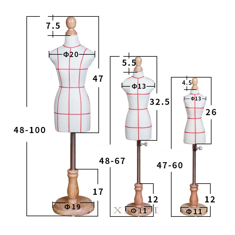 Nice Child Mannequin Teaching Mini Stage Female Three-dimensional Cutting Student Costume Design Model