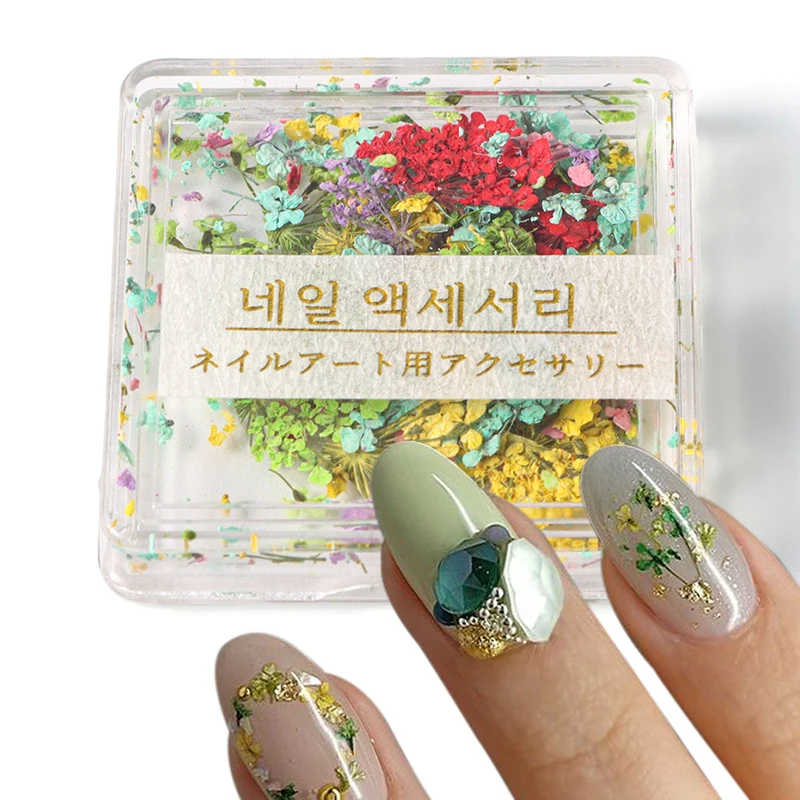 Nail Art Diy Decoraties Japanse Stijl Gel Gedroogde Bloem Voor Nagels Kunst Sieraden Charmes Bloem Schoonheidssalon Decoratie