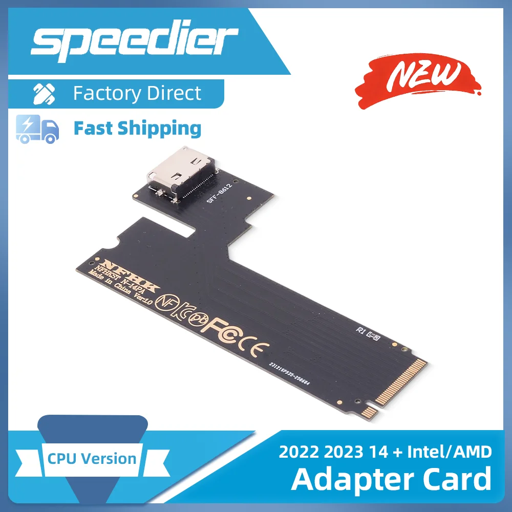 

ThinkBook 16+14+ M.2 To Oculink SFF-8612 External Graphics Adapter Riser Card for 2024 2025 AMD INTEL 2024 2025 AI NVIDIA GPU