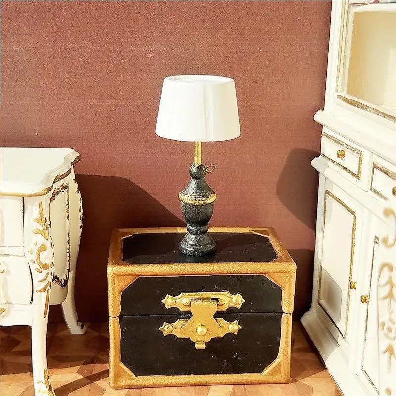 인형 집 미니어처 나무 램프 모델 미니 사진 소품 장식품 어린이 역할 놀이 장난감 인형 집 장식 선물