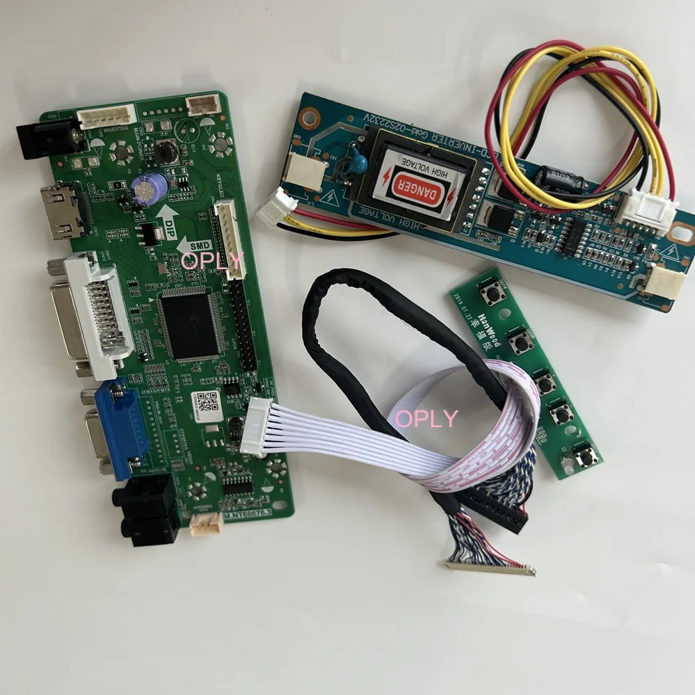 

Плата контроллера M.NT68676 для LP171WX2 LP171WX2-TLB1 LP171WX2-TLB2 1440X900, ЖК-панель, монитор экрана 17, совместимый с HDMI, VGA DVI