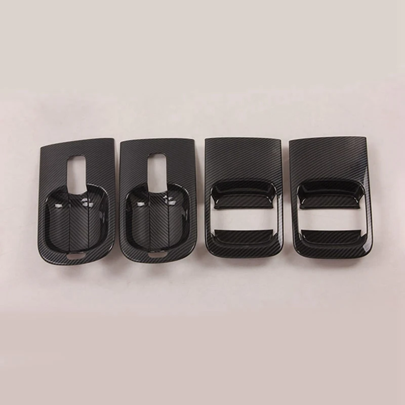 18Pcs Car ABS Carbon Fiber Door Handle Bowl Cover For Hyundai Grand Starex H1 I800 2018-2020 Car Accessories