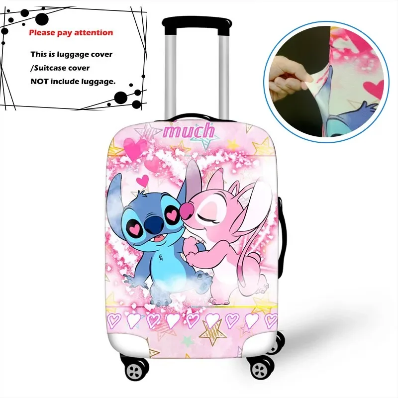 Disney-funda protectora para equipaje de Stitch, funda elástica para maleta, funda para carrito de dibujos animados, accesorios de viaje, decora tu vida