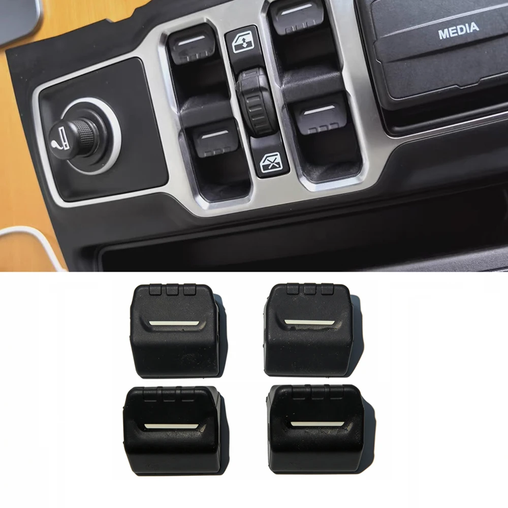 

SXMA JL1339 Window Regulator Switch Button ABS 4pcs for Jeep JL for Wrangler 2018+++ 2.0T / JT 2020++