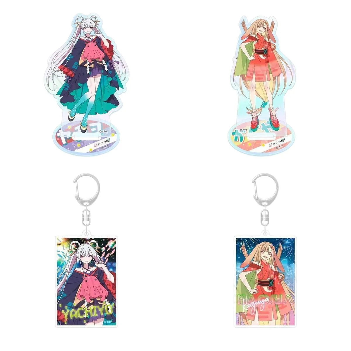 

Космическая принцесса Кагуя: Мини-акриловая фигурка, акриловая подставка Кагуя, стоячая фигурка Ироха Сакайори, аксессуары и игрушки Ячиё Цукуми