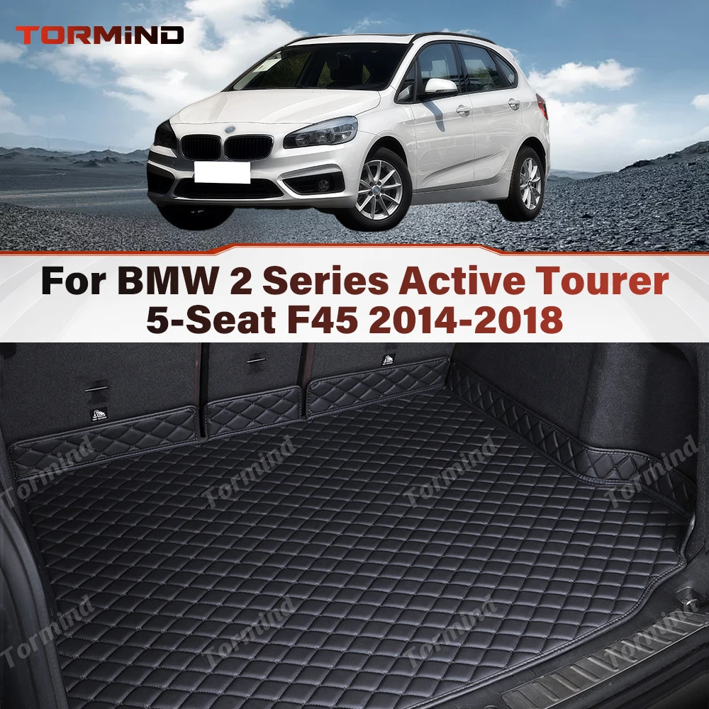 Tormind Cargo Mat For BMW 2 Series Active Tourer 5-Seat F45 2014-2018 17 16 3D Car Trunk Mat Waterproof Protection Accessories