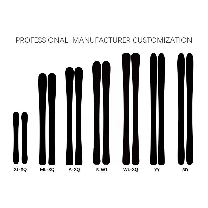 Manufacturer Supply Custom Design Fiberglass Ski Bindings Boots Set for Winter Sports Snowboarding and Skiing view 2