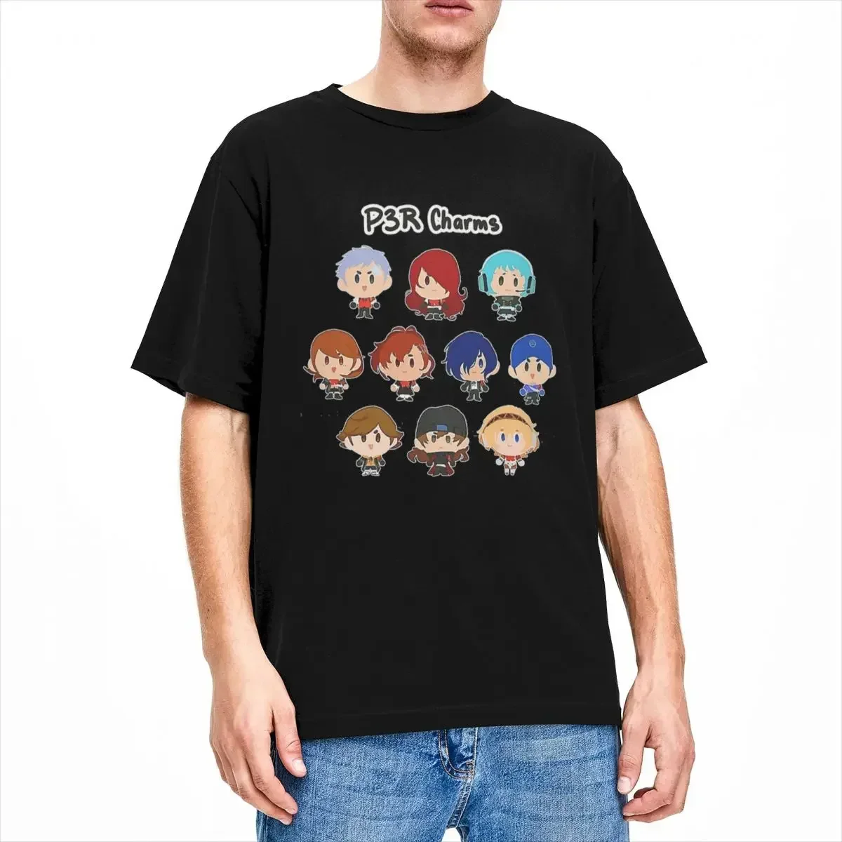 Men Women's Persona 3 Reload Fanart Characters T Shirts Accessories Cartoon Cotton Clothing Short Sleeve Round Collar Tee Shirt