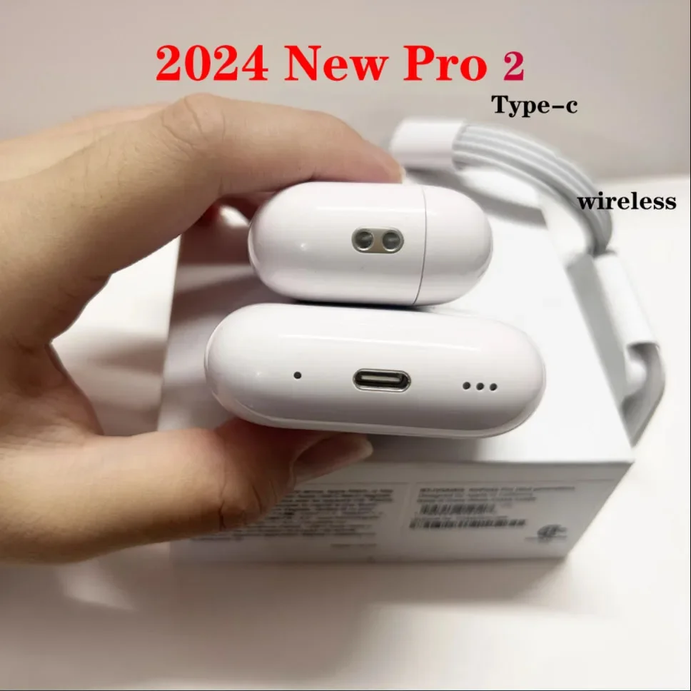 USB-C Type Pro 2 Bluetooth Earphones Wireless Charging, Sports Earphones, Original Ios18 USBC Interface Noise Headset Earphone