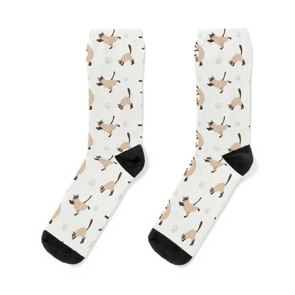 Cats Doing Yoga Poses pattern Socks fashionable new year Running sports and leisure Women's Socks Men's