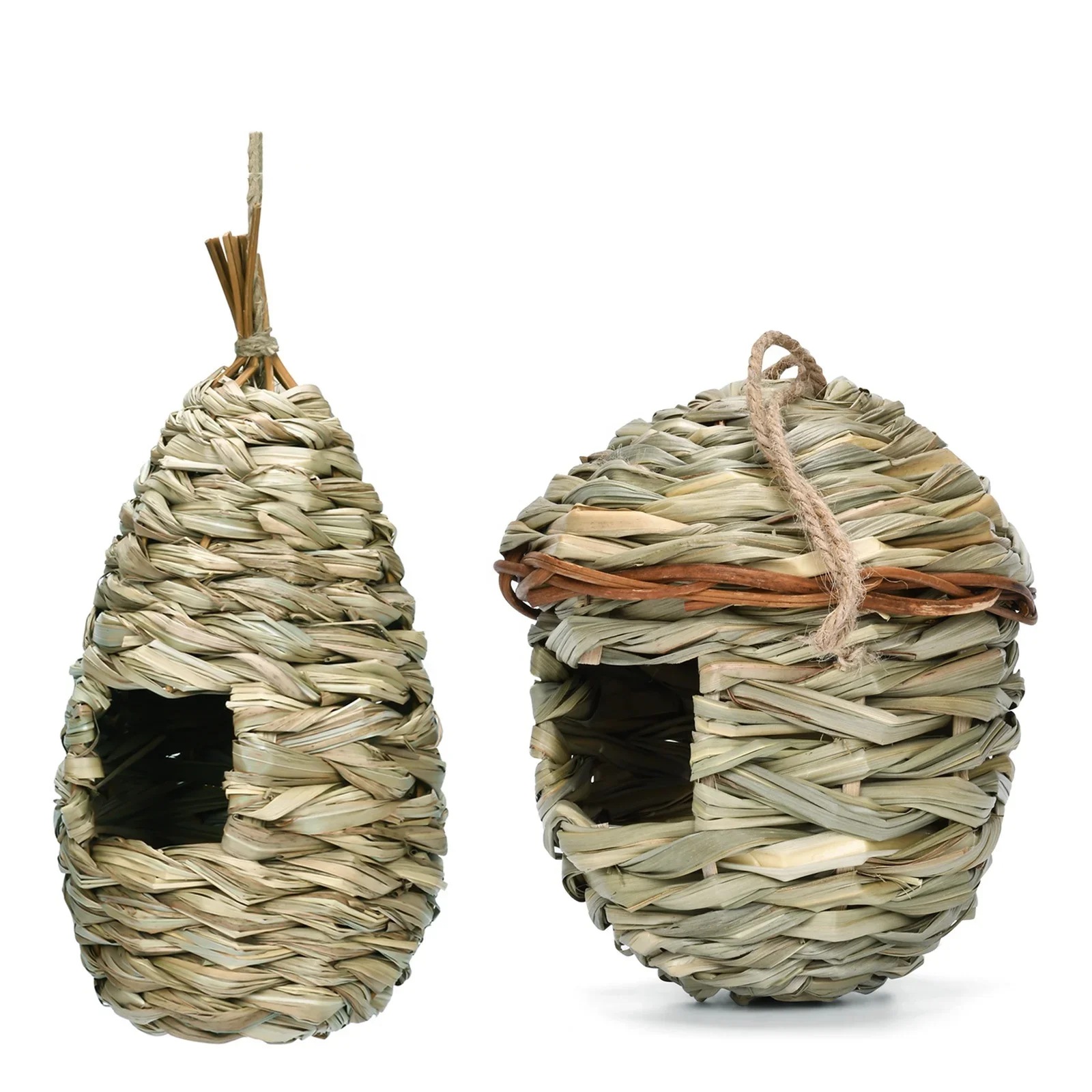 YYHC-Popular straw bird nest creative handmade bird cage natural landscape garden decoration ecological aviary warm supply