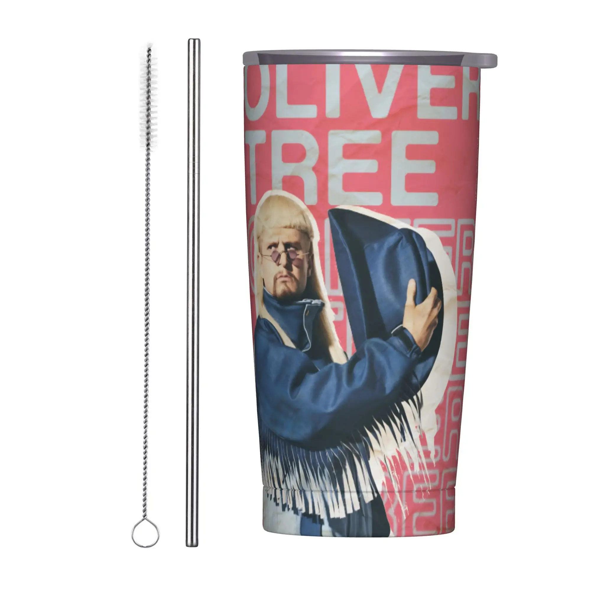 

RIP Oliver Tree 1993-2026 Insulated Tumbler with Straws Vacuum Coffee Mugs Double Wall Bottle Cups 40oz