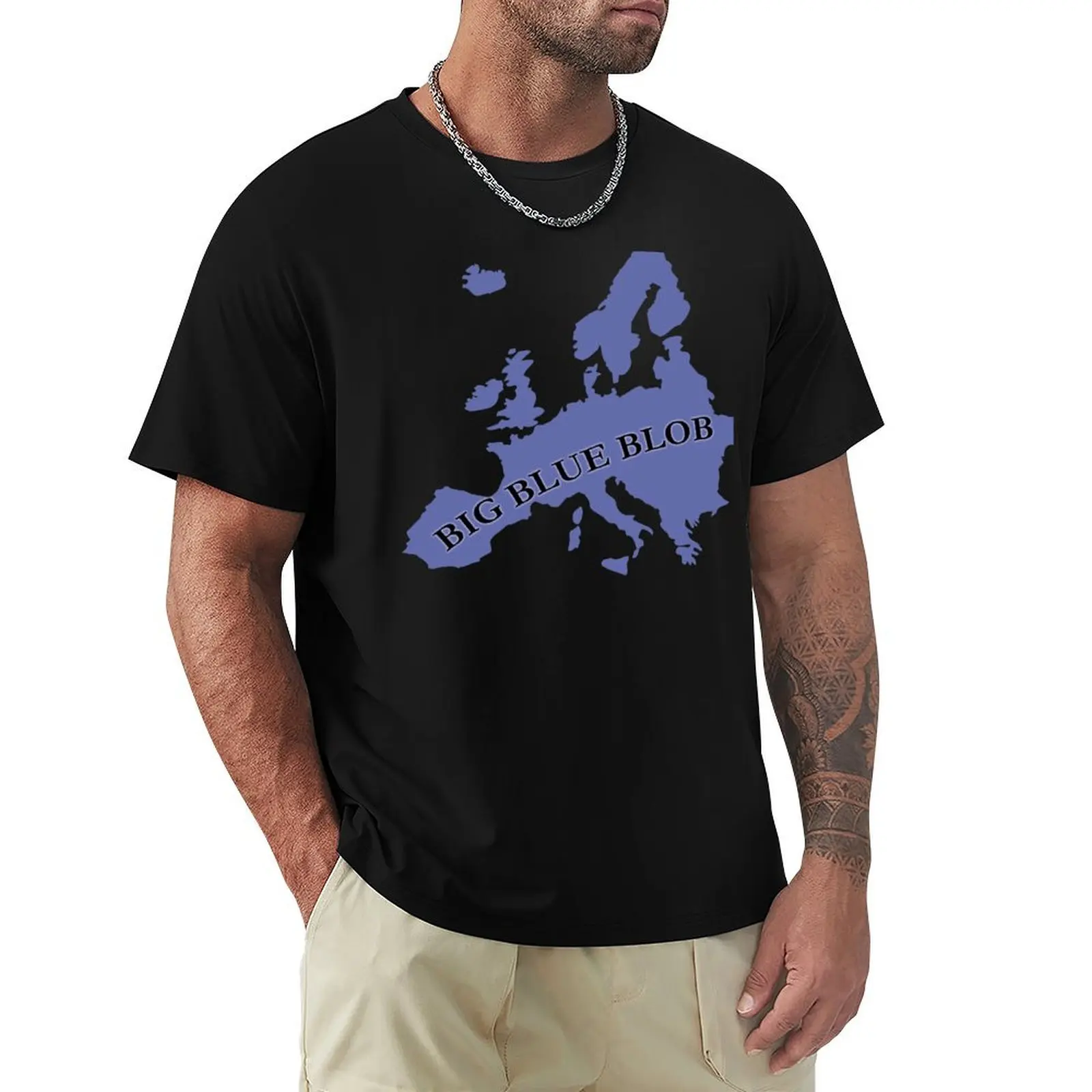 France as the Big blue blob Europe - Europa Universalis IV T-Shirt Plus Size Summer Short Sleeve T-Shirt