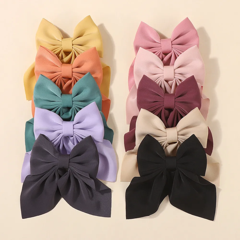 4Pcs Frauen Mädchen Süße Druck Bögen Haar Clips Haarnadeln Band Barrettes Entenschnabel Clip Headwear Weibliche Sommer Haar Zubehör