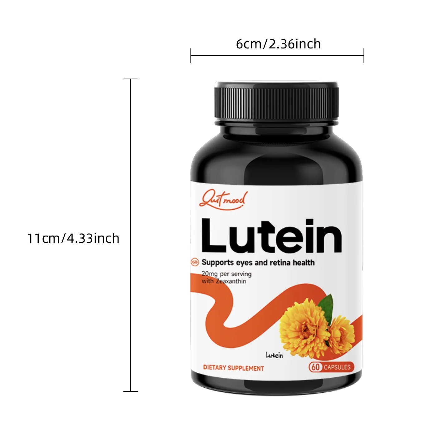 Quitmood Lutein and Zeaxanthin 25 mg  60 Softgels  Eye Health Vitamins