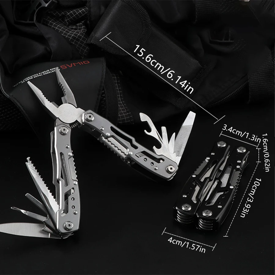 Outdoor Multitool Camping Portable Stainless Steel Folding Multifunction Tools Emergency survival Knife Pliers