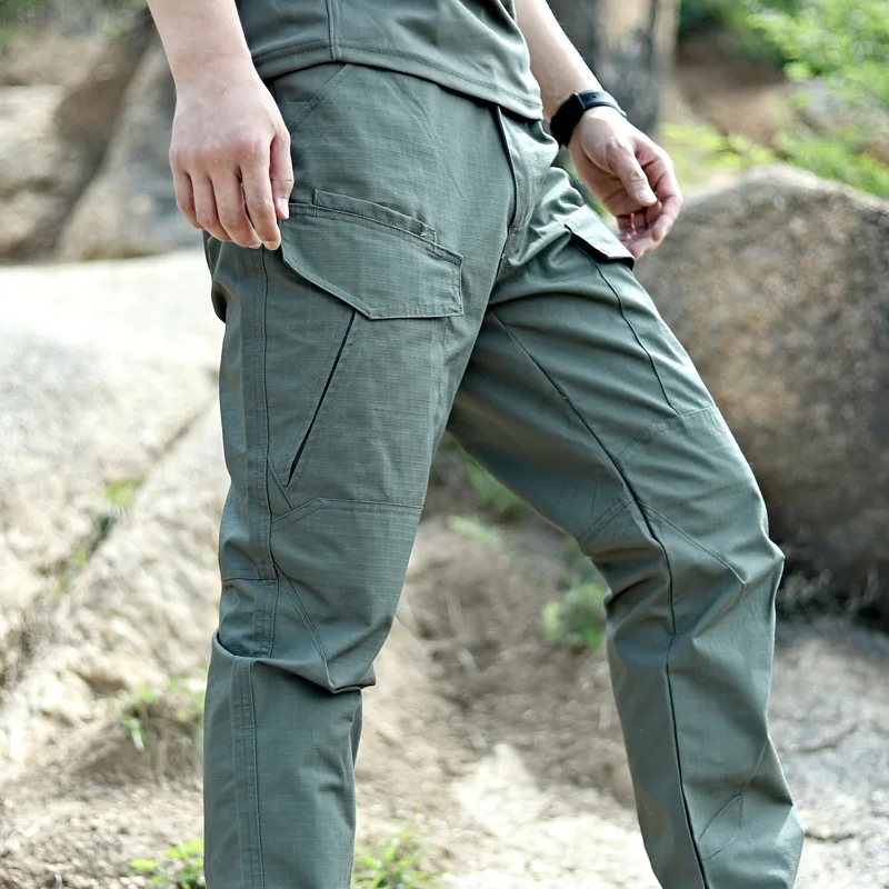 

Spring and Autumn Work Pants for Men Tear Resistant Multi Pocket Combat Pants Breathable Casual Sports Tactical Clothing Camping