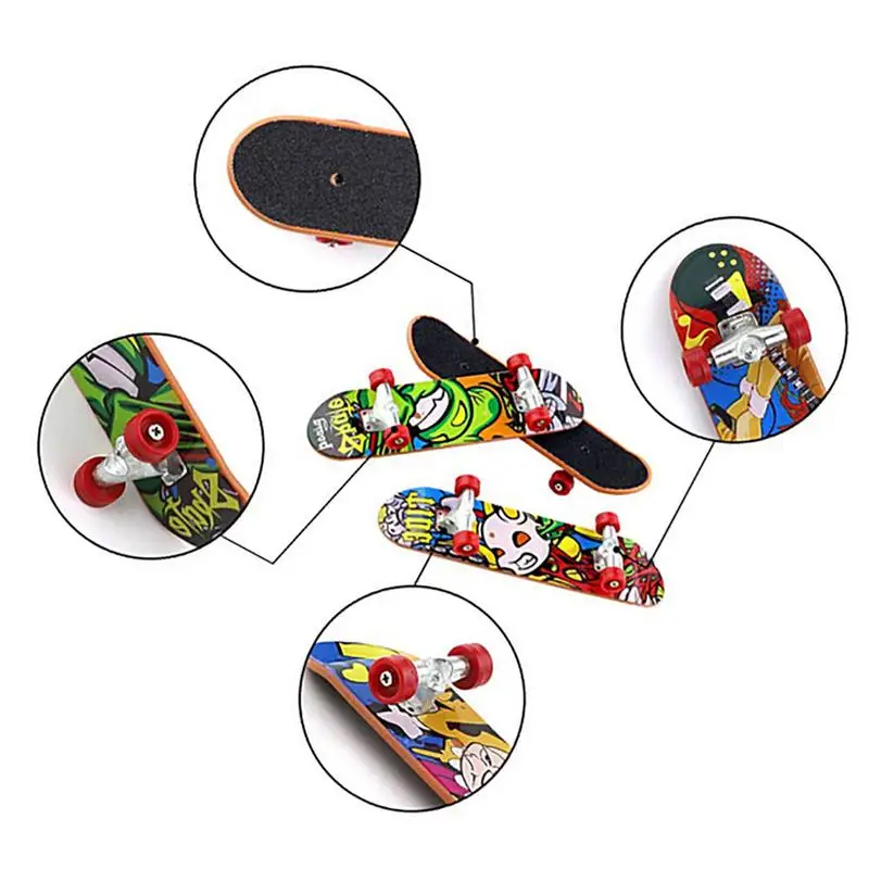 Finger Skateboard Toys lega Finger Skateboard Mini Finger Board con modelli novità Finger Skateboarding Toys For Kids Gifts