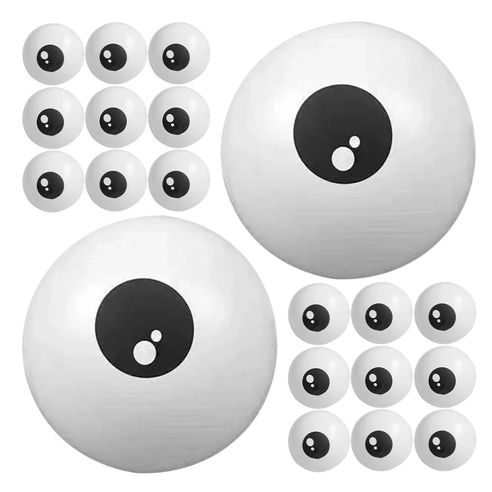 

100Pcs White Eye Balloons Durable Latex for Party DIY Birthday Celebrations Weddings Halloween Photo Props Inflatable Eyeball
