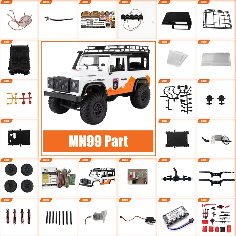 MN-MODEL Original Factory Components, Steering Gear, Receiving Board. Remote Control, Drive Shaft 100% Applicable MN99S/99/98