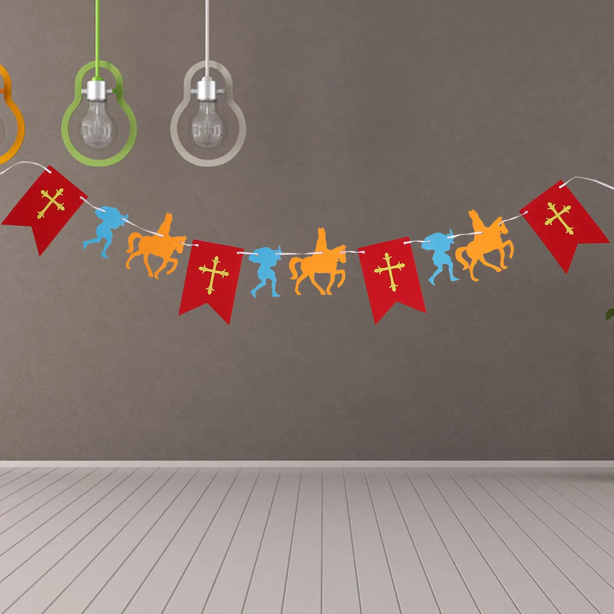 3M طويلة غير المنسوجة الرايات راية ديكور الحفلات قناع شكل معلق جدار نافذة الباب في الهواء الطلق الديكور الداخلي سحب #1