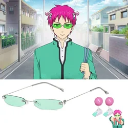 Anime The Disastrous Life of Saiki Kusuo Cosplay, lunettes, lunettes de soleil, épingle à cheveux, pince à cheveux, accessoires, accessoires de costume