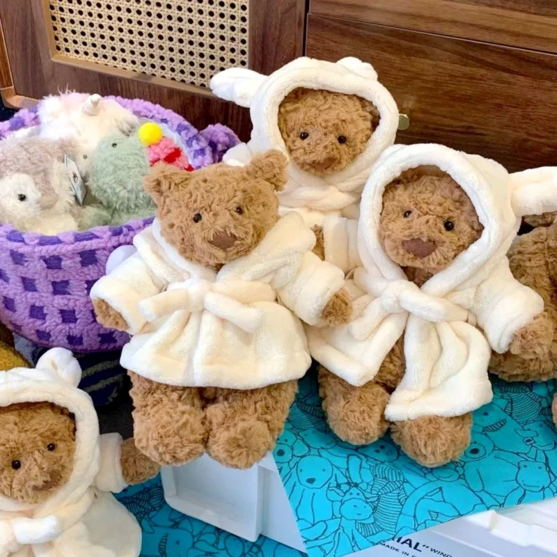 

С этикеткой, горячее пятно, халат Барселоны, медведь, плюшевая кукла, милая успокаивающая кукла-компаньон, фестиваль, модный подарок, игрушки на складе