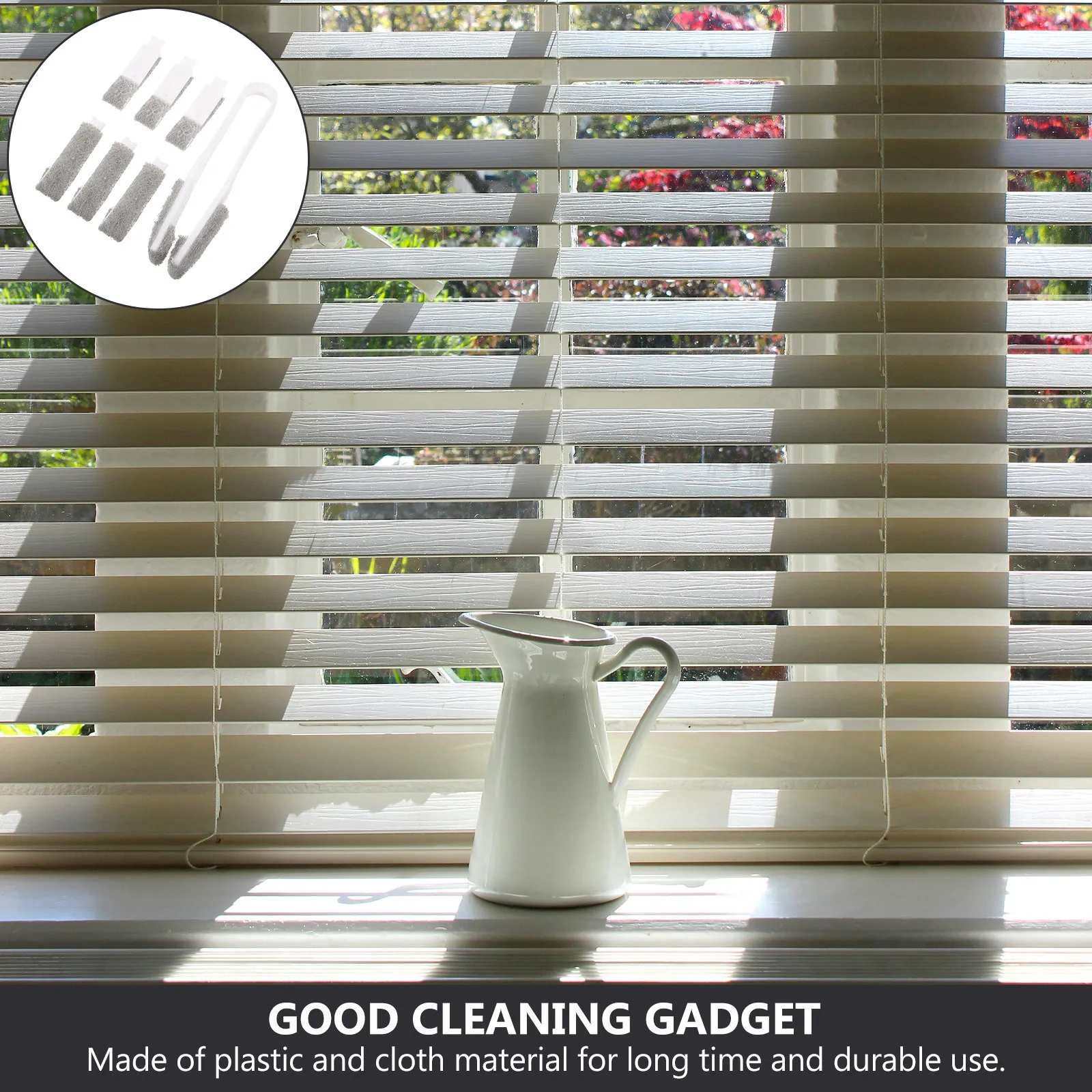 1Set Plastic Cloth Blind Cleaner Brush Compact Handheld Blinds Cleaning Tool for Windows Showers Air Conditioners Vents Daily