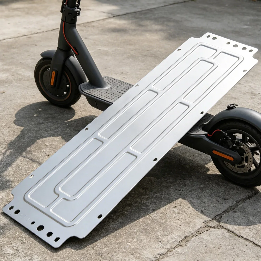 

Scooter Battery Cover 45.6x15.6cm For XiaoMi 6Lite Stainless Steel Original Battery Compartment Waterproof Dustproof Cover