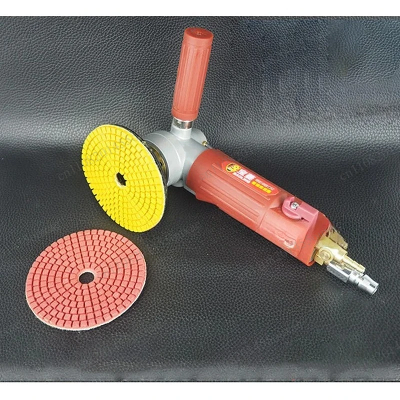 4‑Inch Pneumatic Wet Grinder, 5000RPM Air‑Powered Water‑Feed Polisher Mini Grinding Machine for Stone Surface Polishing